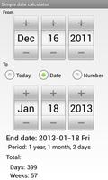 Simple Date Calculator Affiche