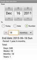 Simple Date Calculator ảnh chụp màn hình 2