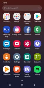 Startpagina Samsung One UI screenshot 1