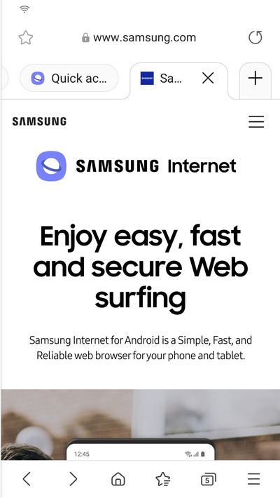 Samsung Internet Browser Beta screenshot 5