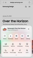 Samsung Internet Browser Beta تصوير الشاشة 1