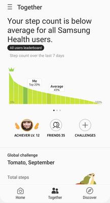 Samsung Health Screenshots