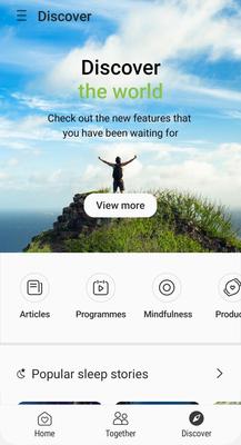 Samsung Health Screenshots