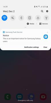 Samsung Push Service ポスター