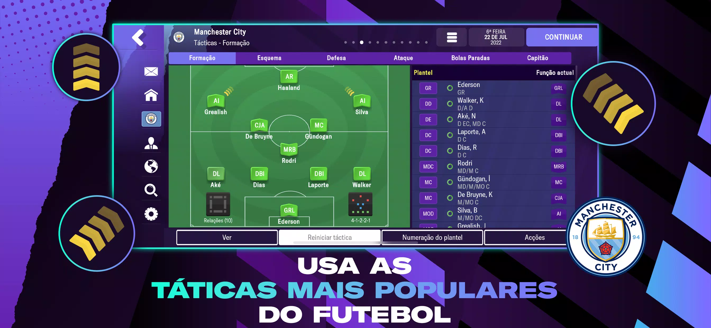 Football Manager 2023 Mobile”: game chega ao Android com torneios da Uefa