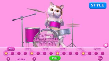 Cat Drummer Legend - Toy Affiche