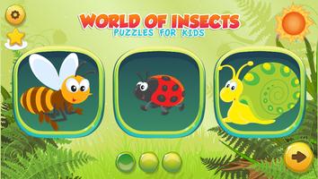 Puzzles for kids World of Inse الملصق