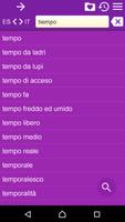 Spanish Italian Dictionary syot layar 3