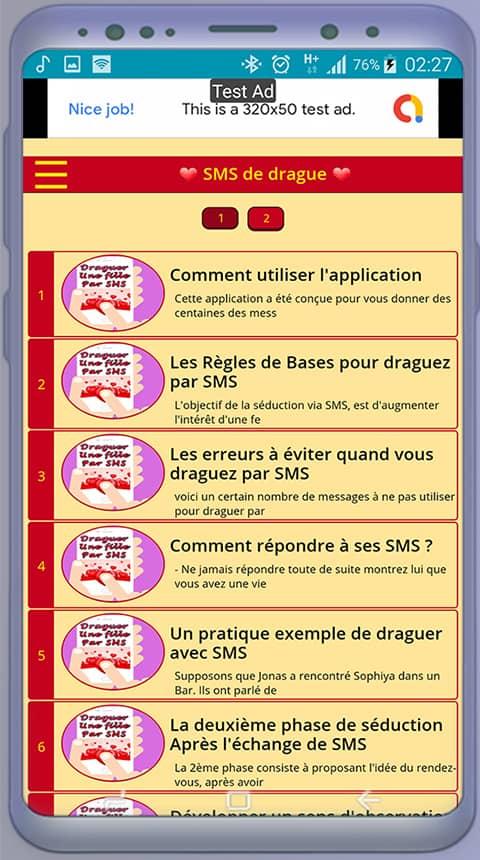 L Art De Draguer Par Sms For Android Apk Download