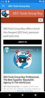SEO Tools Group Buy 海报