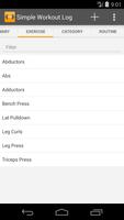 Simple Workout Log স্ক্রিনশট 1
