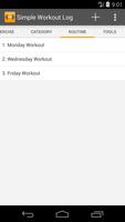 Simple Workout Log capture d'écran 3