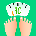 Diário do peso - IMC, gordura ícone