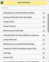 Tips Awet Muda Plakat