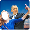 Selfie met Barack Obama