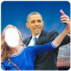 Selfie avec Barack Obama icône