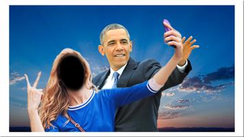 Selfie avec Barack Obama Affiche