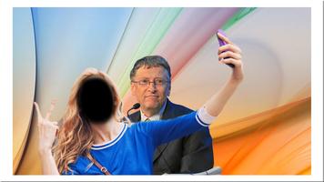 Selfie avec Bill Gates Affiche