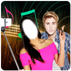 Selfie con Justin Bieber icono