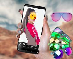 selfie gafas de sol con estilo Poster