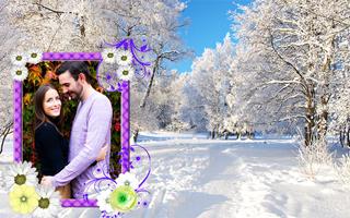 Winter Photo Frame Selfie Editor 截图 3