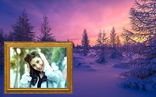 Winter Photo Frame Selfie Editor تصوير الشاشة 1