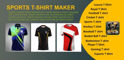 Sports T-shirt Maker &Designer poster