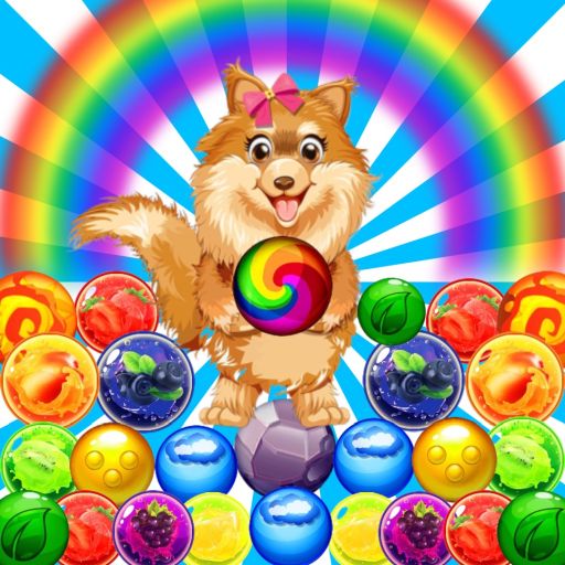 Bubble Shooter Spiel - Doggy