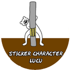 Sticker Funny Character Animation Wastickerapps icône