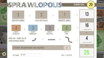 Sprawlopolis Score Tracker Plakat