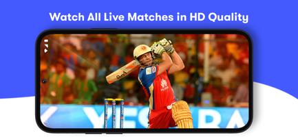 CricPro: Live Cricket TV HD スクリーンショット 1