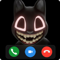 Scary Cartoon Cat Call You