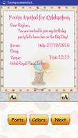 Birthday Invitation Card Maker تصوير الشاشة 3