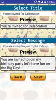 Birthday Invitation Card Maker تصوير الشاشة 1