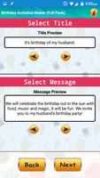 Design Birthday Invitations تصوير الشاشة 2