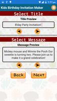 Kids Birthday Invitation Maker screenshot 1