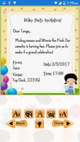 Kids Birthday Invitation Maker syot layar 3