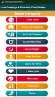 Love Greeting Cards Maker Romantic eCards Editor Affiche