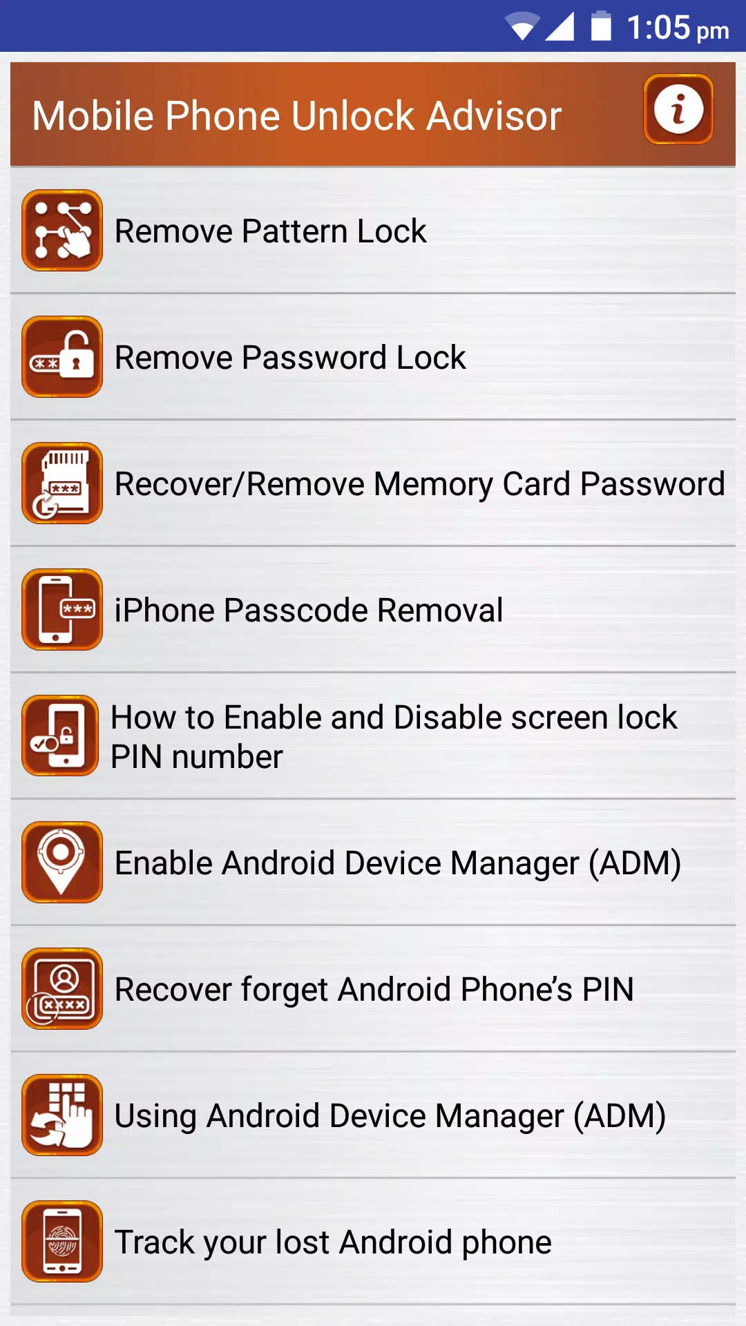 Download do APK de Clear Mobile Password PIN Help para Android