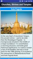 Myanmar Popular Tourist Places Tourism Guide capture d'écran 1