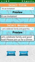 Party Invitation Card Designer screenshot 1