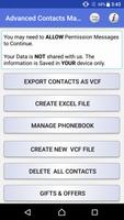 Advanced Contacts Management & Phone Backup Affiche