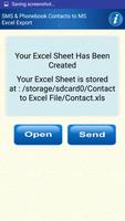 Save Phonebook Contacts to Excel capture d'écran 2