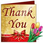 Design Thank You Greeting Card-icoon