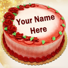 Write Name on Birthday Cake ícone