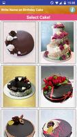 Write Name on Birthday Cake poster