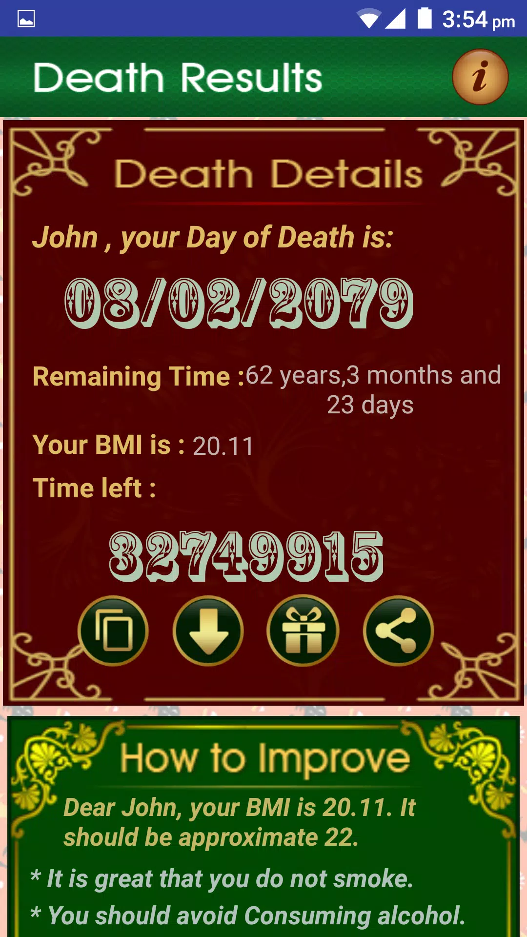 Descarga de APK de Death Date Calculator para Android