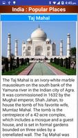 India Top Tourist Places Guide تصوير الشاشة 2