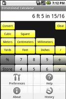 Dimensional Calculator ảnh chụp màn hình 2