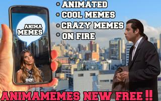 Animamemes animated stickers-WAStickerApps Affiche